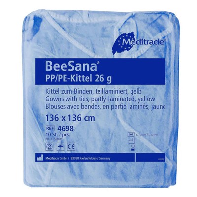 Meditrade BeeSana PP/PE-Kittel 26g (10-Pack) - Blau | Packung (10 Stück)