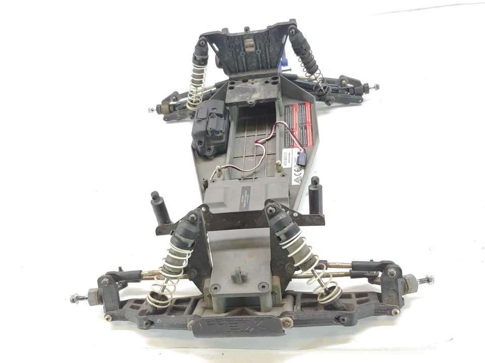 Traxxas Rustler 2wd 1/10 Stadium Truck Roller Slider Chassis w/ Servo Used - Image 3 of 4