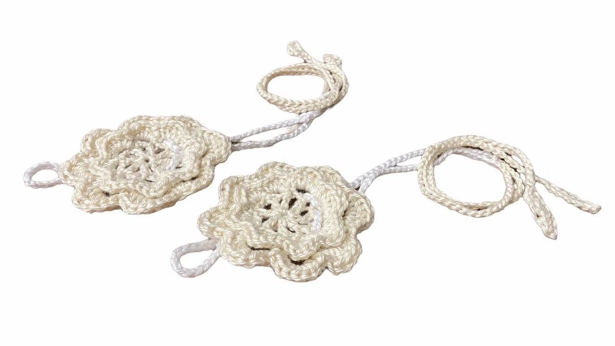 Sandali Neonata A Piedi Nudi Uncinetto Mare Estate Bimba Regalo