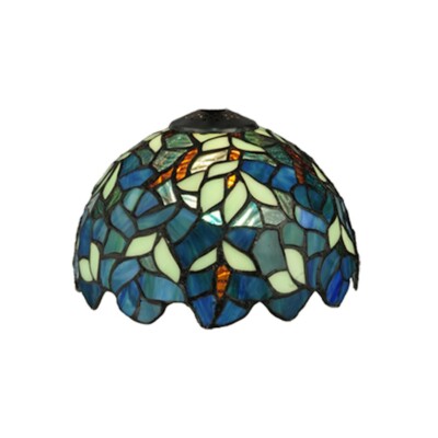 Meyda Lighting 8'' Wide Nightfall Wisteria Shade, Green/Blue - 187292