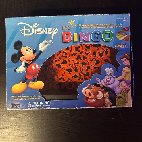 Disney DVD Bingo Game COMPLETE ScreenLife 2005 Mickey Minnie Mouse