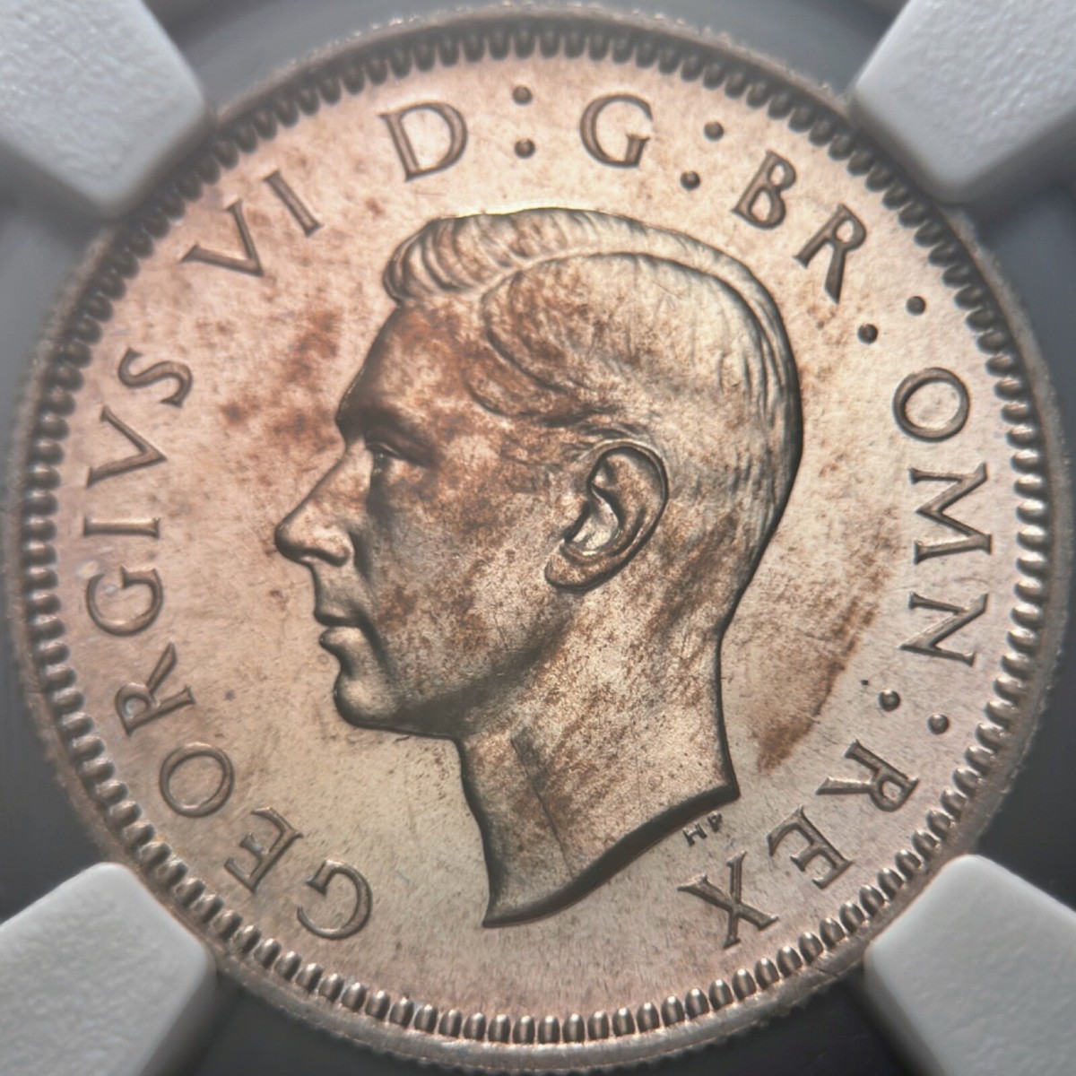 GREAT BRITAIN. 1951, 6 Pence - NGC PF65 - KGVI, Crowned Monogram