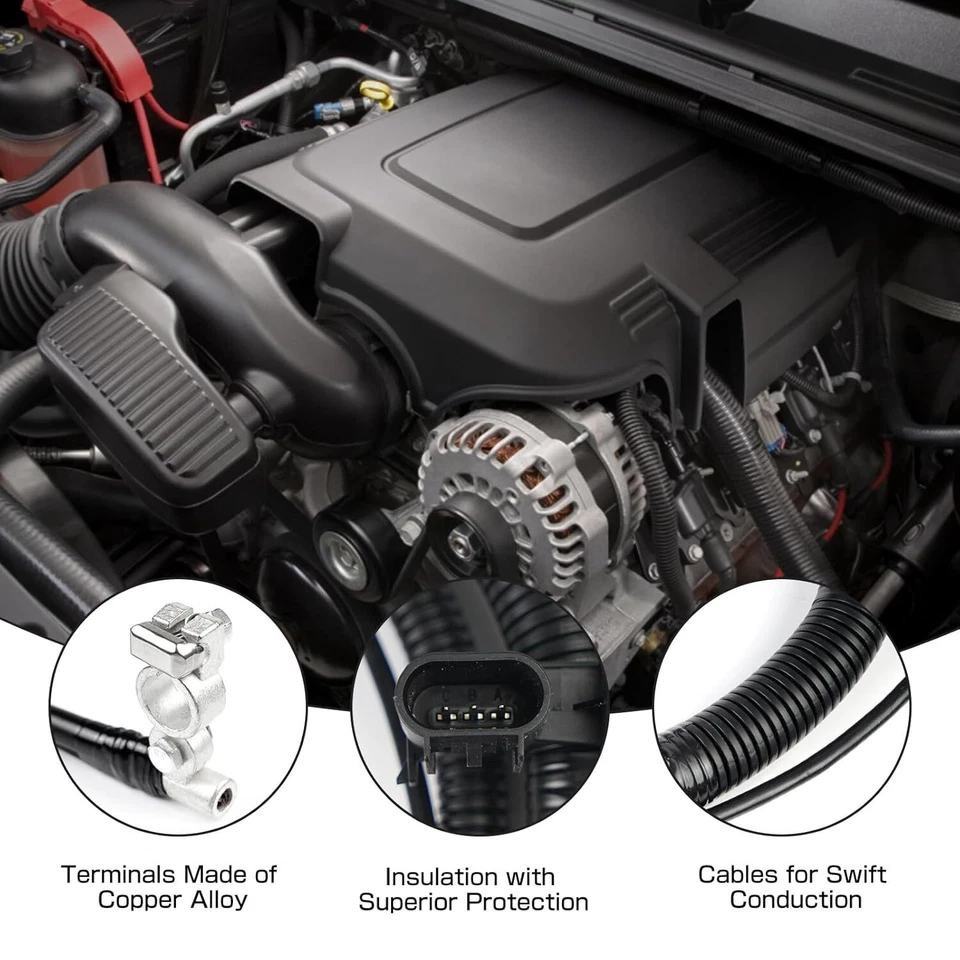 Cable de batería negativo para GM 2007-2014 Escalade Silverado Suburban Sierra Yukon Foto 4 de 4