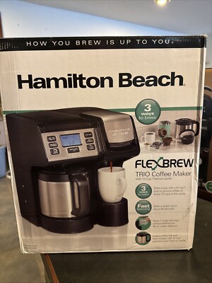 Hamilton Beach FlexBrew Trio 12 Cups Filter Coffee Machine - 49920 (Black)