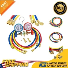 High-Pressure Refrigerant Charging Hose Set with Quick Couplers - 60 Inches Long