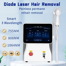 10 Bar! 808nm Ice Point Diode Laser Painless Hair Removal Device For Full Body