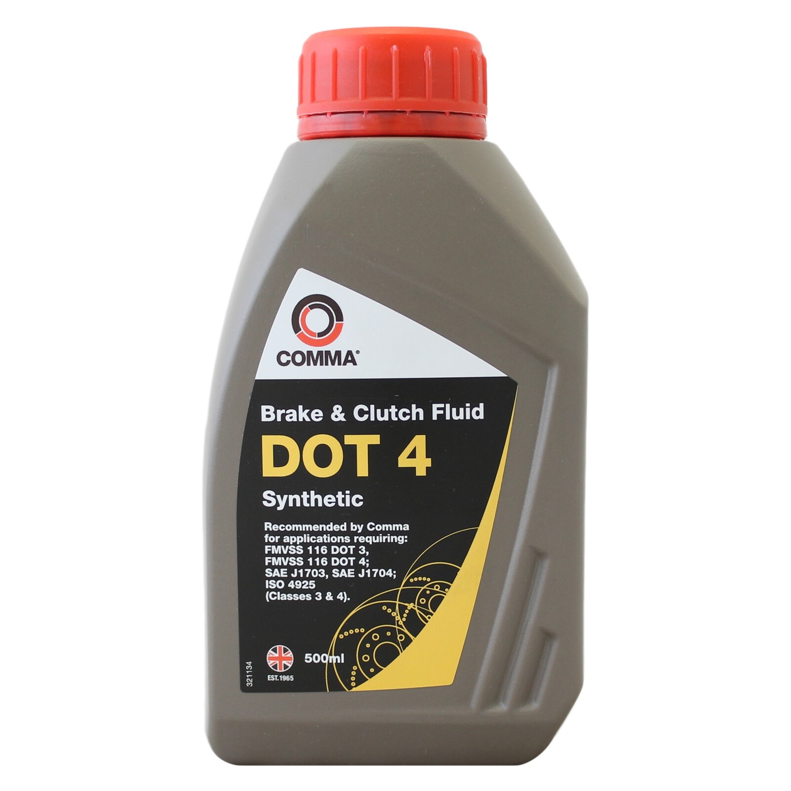 Comma DOT 4 Synthetic Brake & Clutch Fluid 500ml 0.5L eBay
