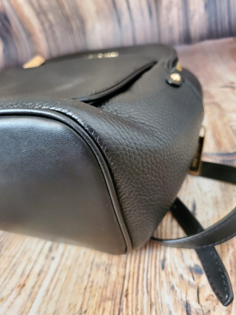 Michael Kors Adina Medium Backpack Pebbled Leather Black Michael Kors Adina Medium Backpack Pebbled Leather Black