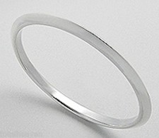 Solid Sterling Silver 5mm Classic Bangle Bracelet 10g