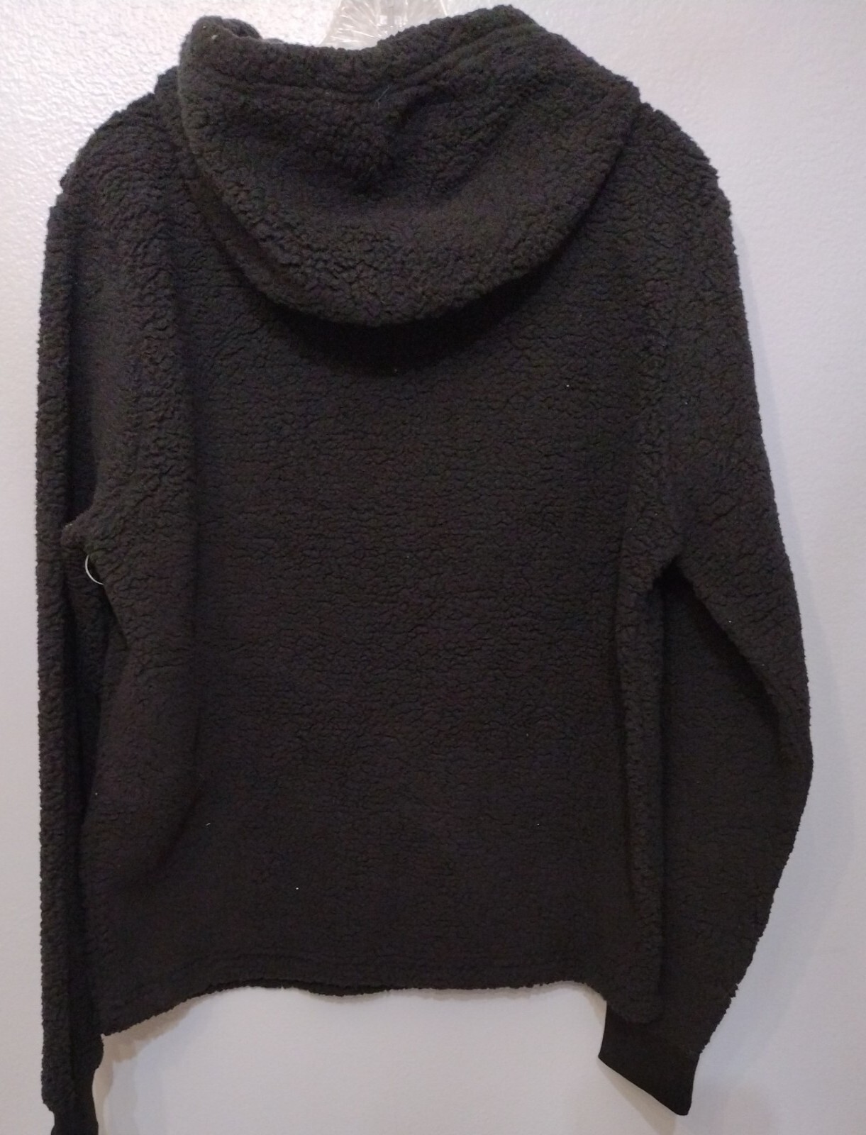 Felpa con cappuccio Fila pile donna taglia grande logo manica lunga calda morbida activewear