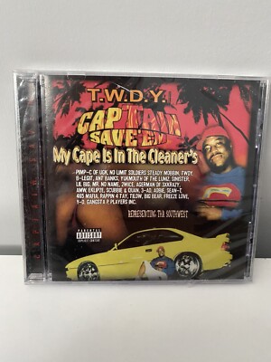My Cape Is in the Cleaners [PA] by Captain Save'm (CD, 2000) SEALED Cracked Case