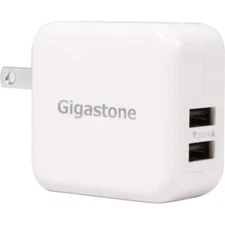 Gigastone 15.5W Dual USB-A Adapter, Travel Wall Adapter for iPhone