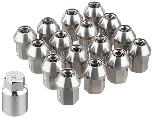 RAYS Duralumin Lock & Nut Set for L32 4H M12X1.5 Gun Metallic