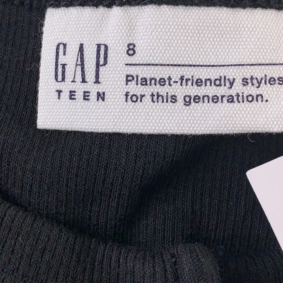 Gap Girl's 8 码黑色/白色亨利背心 2 件装全新带标签 — 第 4/4 张图片