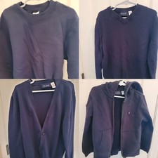 Childrens Place Sweater Boys Size 7/8, 5T, S Navy Long Sleeve School Cardigan