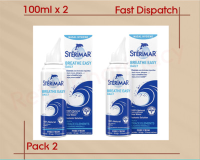Sterimar Breathe Easy Daily Nasenspray 100 ml (Ablauf 12-2025) 2er Pack