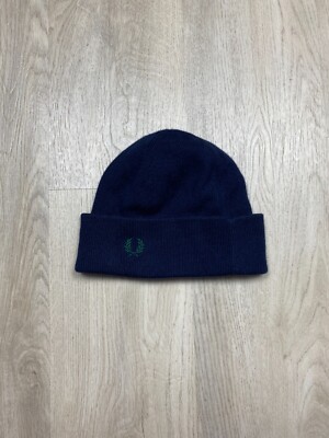 Fred Perry Mens Wool Knit Beanie Hat