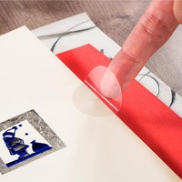 400 Verschlussetiketten Etiketten Transparent Klebepunkte Verschluss Siegel 30Mm