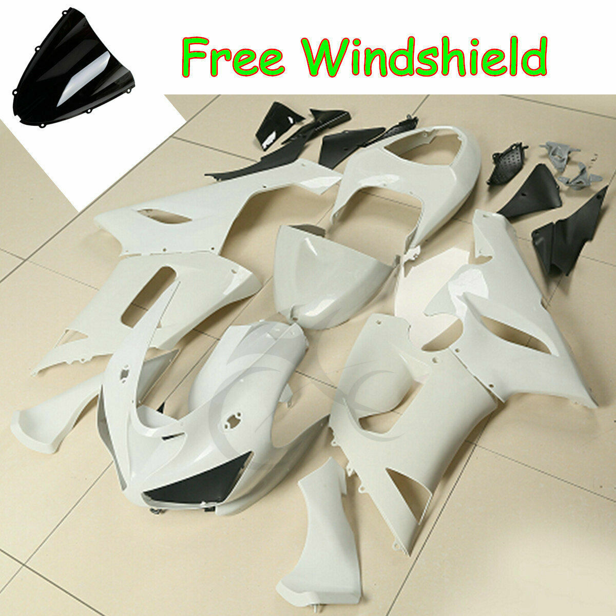 Unpainted Fairing Body Kit Fit For Kawasaki Ninja ZX6R ZX 636 6R