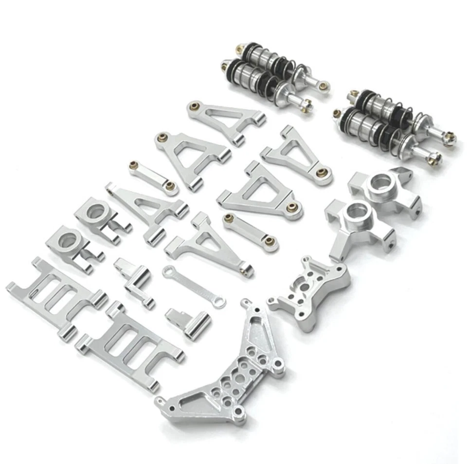 For MJX 1/14 14301 14302 14303 Alloy suspension arm /steering/Shock absorber Kit - Image 4 of 4