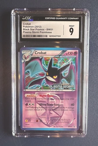 CGC 9 Crobat BW51 Black Star Promo Prerelease