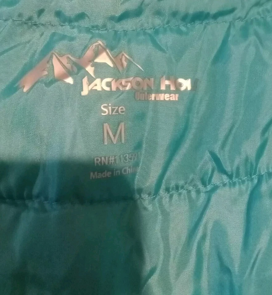 Chaqueta Jackson Hole Puffer Aislada Pacable Ligera Dos Tonos Talla Mediana Foto 2 de 4