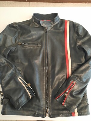 Matchless London Smith Racing Jacket L Black Leather Motorcycle