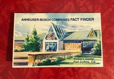 1989  ANHEUSER-BUSCH COMPANIES FOLDOUT POCKET FACT FINDER  FORT COLLINS on Cover