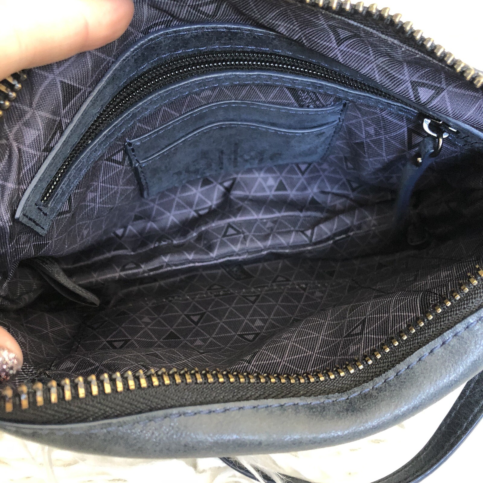 Botkier Midnight Blue Studded Leather Warren Converti… - Gem display picture 3