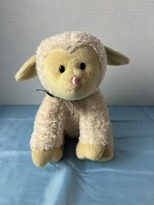Gund SHEEP LAMB Plush Stuffed Animal with Plaid Bow
