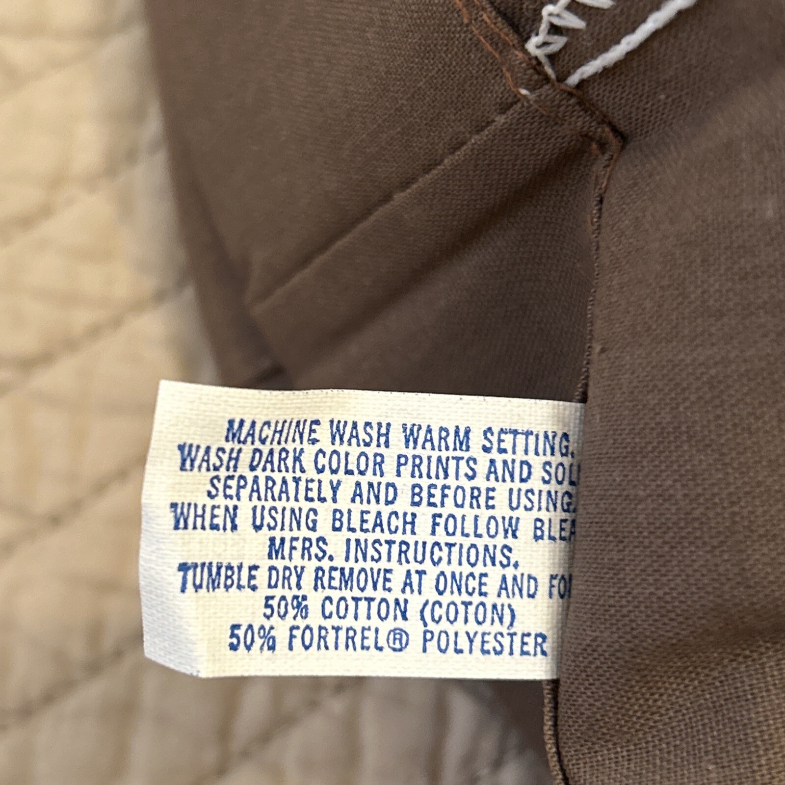 2 New VTG Lady Pepperell Chocolate Brown Standard PillowcasesUSA20” X