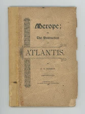 1898 Merope or the Destruction of ATLANTIS H.H. BUCKMAN EARLY Sci-Fi PB Scarce
