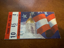 1976 Notre Dame v Purdue Football Ticket Bob Golic Ross Browner Randy Lisch