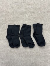 Shein Black 3 Pack Quarter Socks Kids One Size