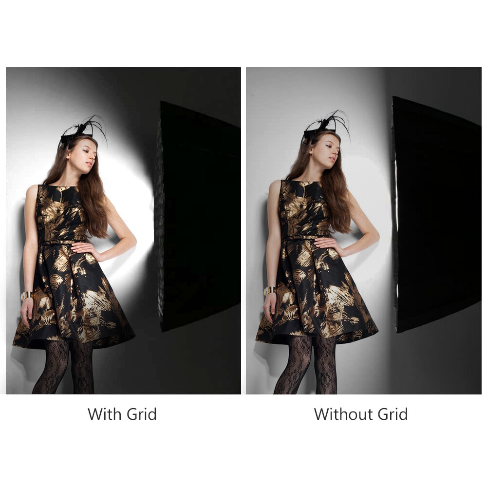 90cm/35'' Softbox Honeycomb Grid 16 Robs Deep Photography Parabolic AU ...