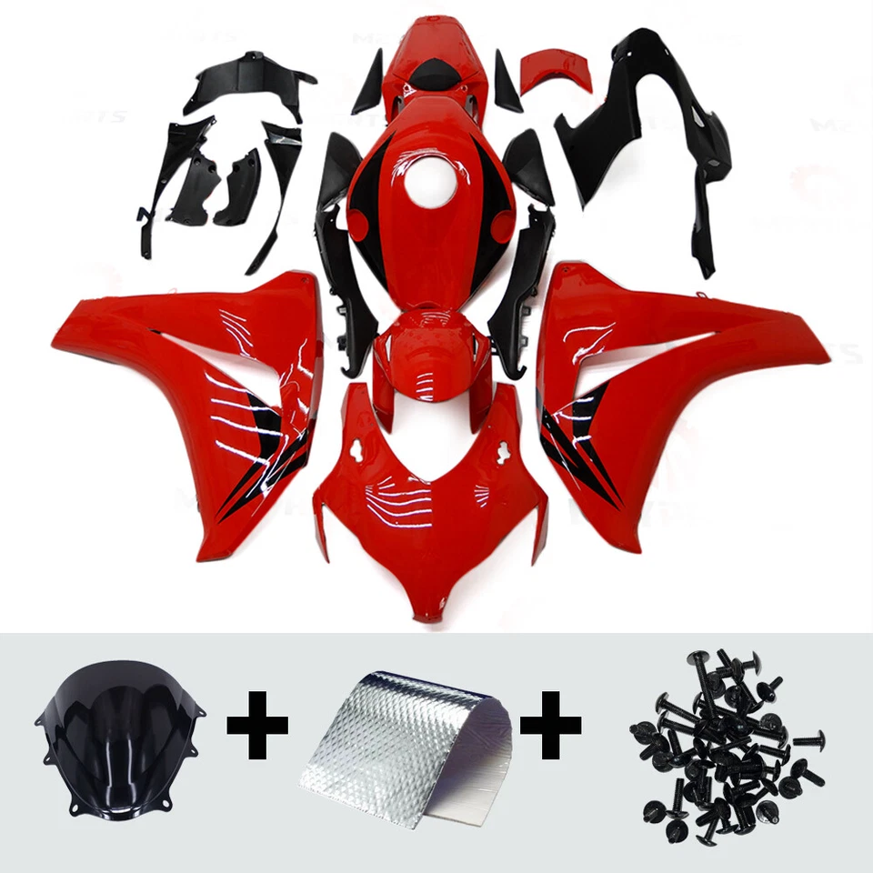 Fairings Kit for Honda CBR 1000RR CBR1000RR 2008 09 2010 2011 Red Black Bodywork - Изображение 2 из 4