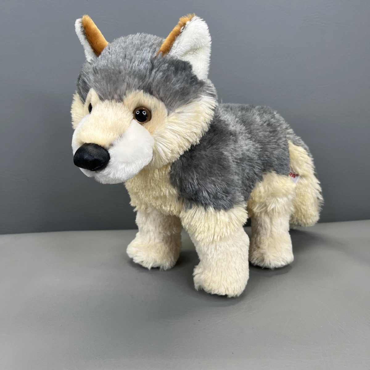 Gray wolf best sale plush