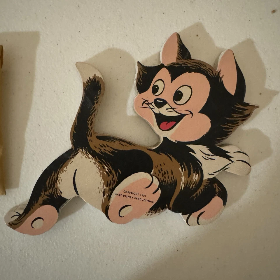 Pin-up colgante 1951 Pinocho, Peñique Cricket, Fígaro y escuela Foto 2 de 4