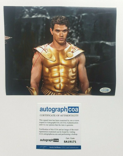 *Poseidon* Kellan Lutz Signed Immortals 8x10 Photo EXACT Proof ACOA C