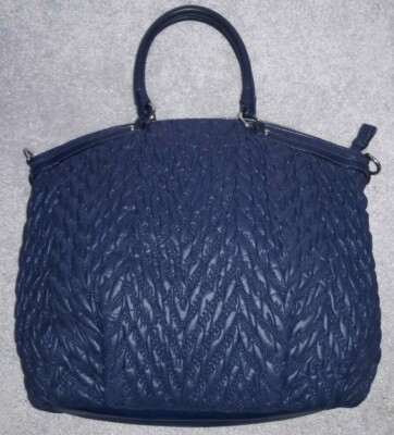 ひとー COACH MADISON NYLON CHEVRON QUILTED ANNIVERSARY BAG PURSE 18634