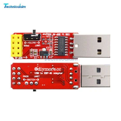 MARKENLOS Wireless Wifi USB to ESP8266 ESP-01 ESP-01S Adapter Module with CH340 Driver