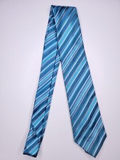 Geoffrey Beene Mens Formal Necktie 61"Lx3.25"W Blue Neck Tie