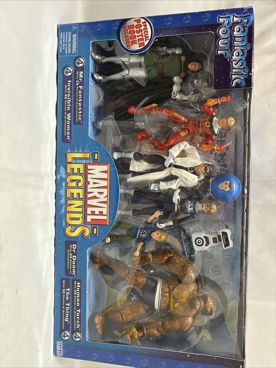 Marvel Legends - Fantastic Four 4 - 5 Figures & Poster Book