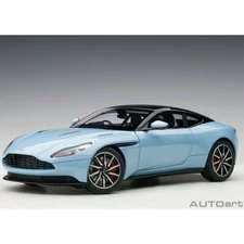 1/18 Aston Martin DB11 Q Frosted Glass Blue W/Black Top Model Car Autoart 70268