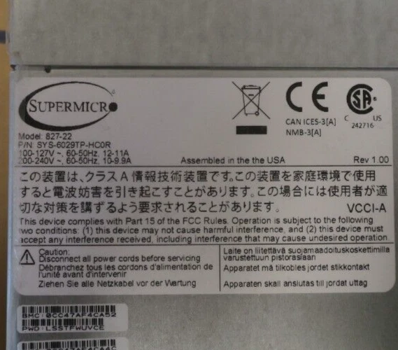 NEW Supermicro SuperServer 6029TP-HC0R 12x 3.5" Bay 4x X11DPT-PS CTO Server Node - Image 4 of 4