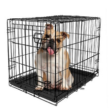 Vibrant Life 34971 Single-Door Folding Dog Crate with Divider, Large, 36