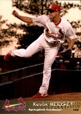 2016 Springfield Cardinals SGA Sysco #12 Kevin Herget Park Ridge New Jersey Card