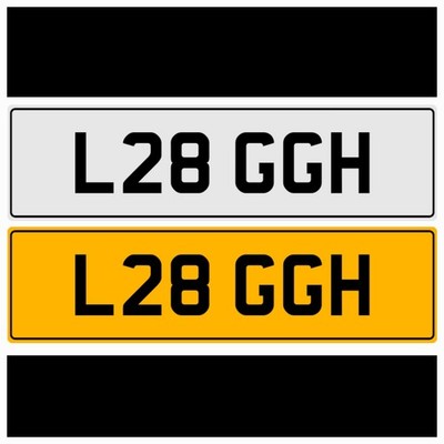   LEIGH LEAH LEIGHS LEA NEAT 3X3 OLD PRIVATE REGISTRATION NUMBER PLATE L28 GGH