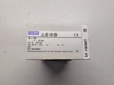WIKA S-10 Druckmessumformer Transmitter