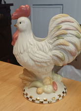 Lenox rise and shine rooster /Vegetable candlestick holder Cream And Pastel